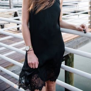 WORN ONCE - KENDALL & KYLIE SATIN MIDI DRESS